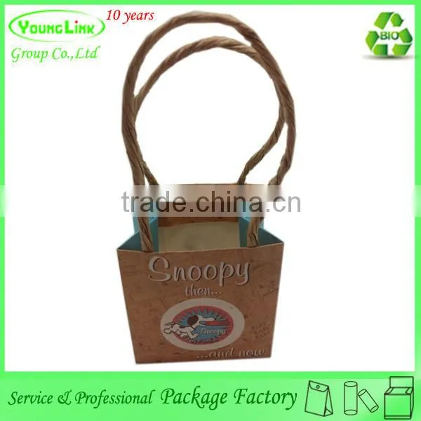 Custom Printing Mini Cute Kraft Paper Bag With Paper String photo-6