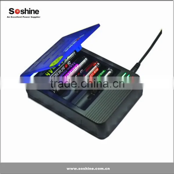 Soshine S1 Mix 26650 Battery Charger 4 Slot Universal Smart Charger for 10440 18650 26650 Battery photo-4