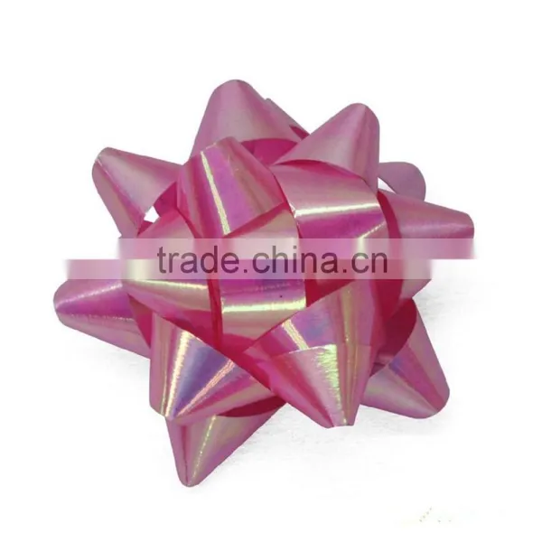 PVC Glitter Ribbon /plastic Ribbon Star Bow,decorative Bow,wrap Gift Packing Bow photo-2