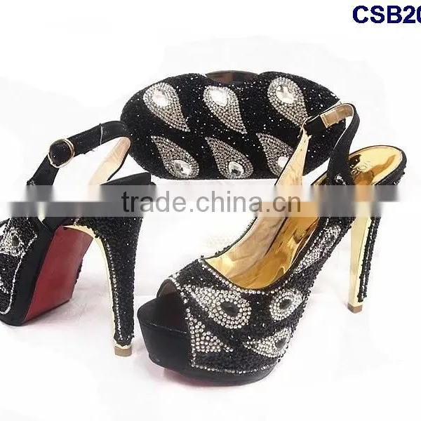 CSB2083 2016 the Latest Top Fashion Woman Italy Style High Heel Sandal Shoes With Matching Purse/cluth/bag High Quality and Wha photo-3