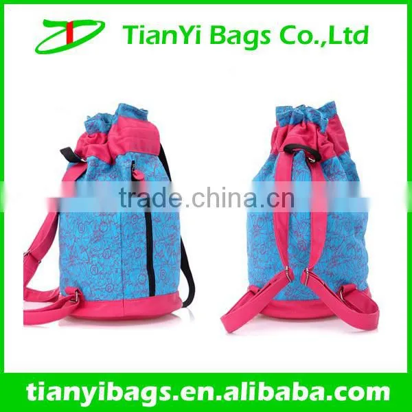 Cute canvas drawstring backpack