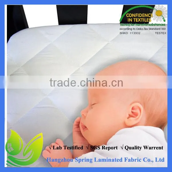 Waterproof Quilted Bamboo Crib Mattress Protector
