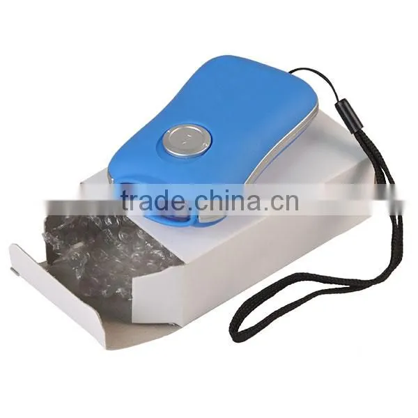 3 LED Light Small Blue Flat Plastic Dynamo Flashlight for Promotion photo-4