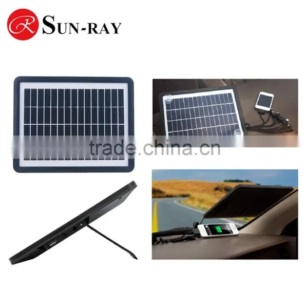 6W DC 12V Solar Battery Charger For Cars , Trucks, Boat, Motorcycle