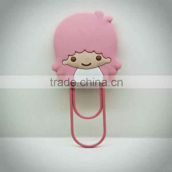 The Dongguan factory manufacture beautiful girl design silicone bookmark
