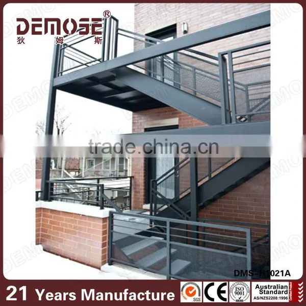 Commercial Projects Outdoor Metal Fire Escape Stairs photo-2