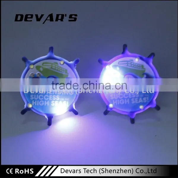 Hot Selling Fashion Led Light Flashing Poppy Lapel Pin Button Badge Custom Supplier's Choice photo-3