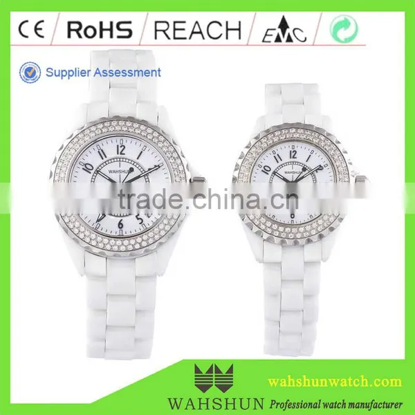 OEM Brand 2014 Luxurious ETA Quartz Ceramic Bracelet Luxury Watch photo-2