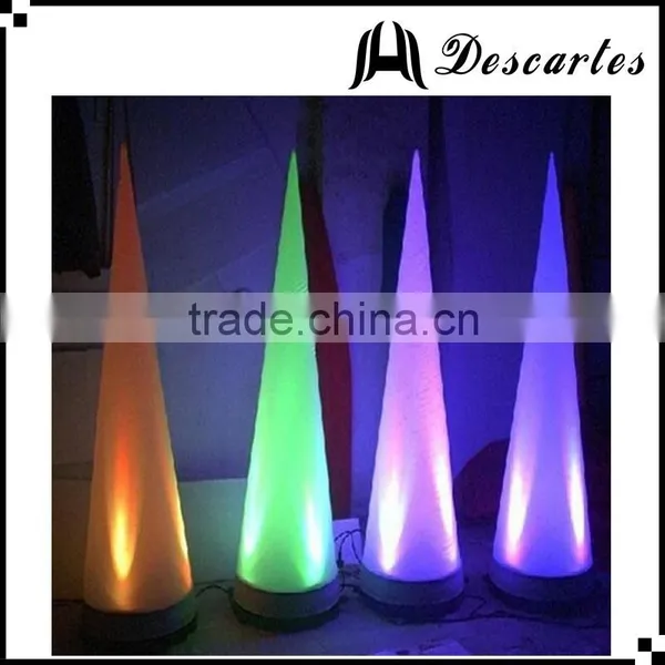 Lighted Inflatable Right Cone and Horns/decorative Wedding Pillars for Sale photo-2
