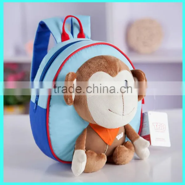 2015 Hot Selling New Fashion Plush Animal Monkey Baby Boy Hanging Toys Bag Quality Choice