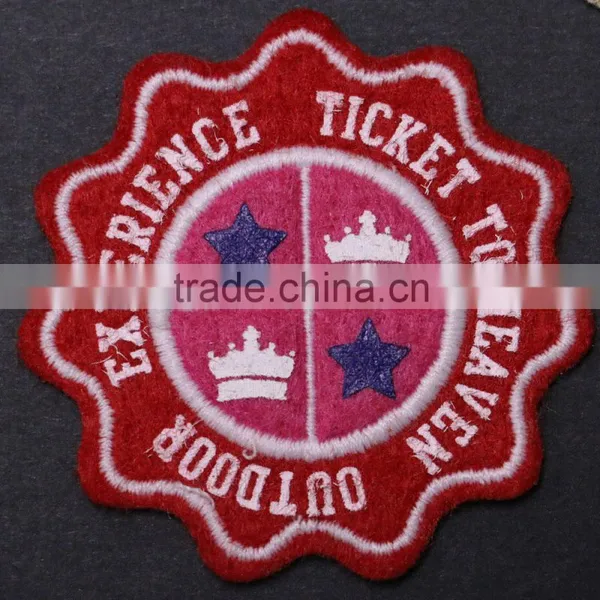 High Performance Laser Cut Custom Woven Patch Woven Badge