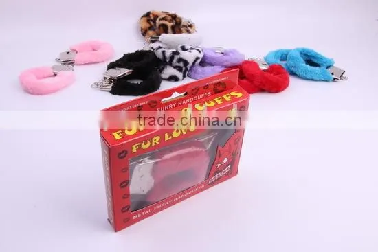 2016 Cartoon Plush Handcuffs For Sexy Adult Games, Funny Metal Handcuffs Love Products photo-4