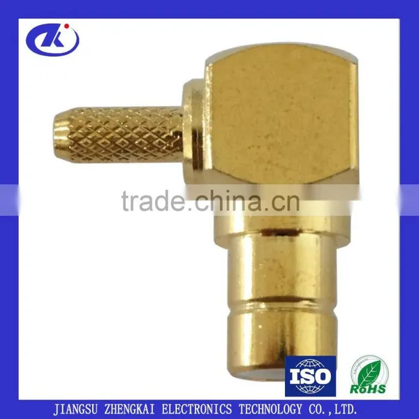 RF Coaxial Right Angle SMB Connector for SYV-75-1.5-1 Cable