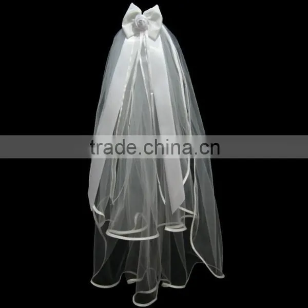 2016 Edged Ivory White Wedding Veil Soft Tulle High Quality Wedding Veils photo-5