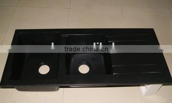 Black Acrylic Solid Surface Kitchen Sink, ,artificial Stone Sink,wash Basin photo-3