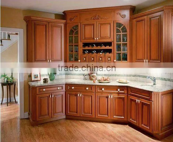 Solid Wood Moulding Kitchen Cabinets