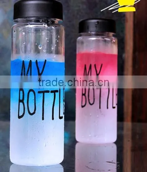 500ml Water Cup Transparent My Bottle / Lemon Juice Bottle / Plastic Water Bottle photo-4