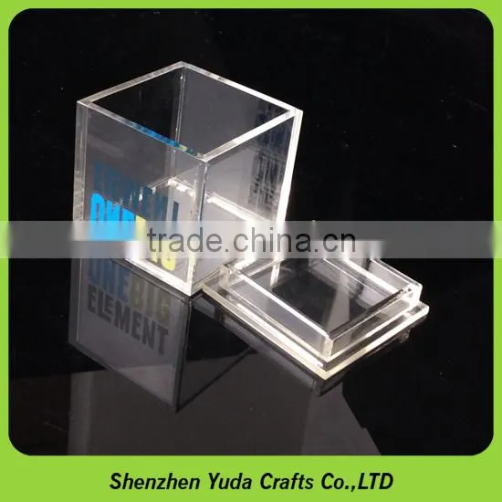 10x10x10cm Acrylic Favor Box Display Dustproof Toy Cube photo-2