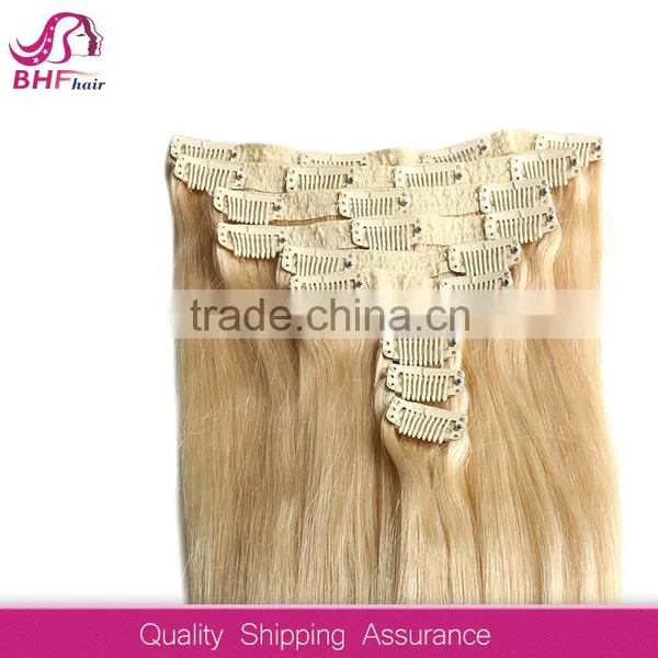 Top Quality Long Lasting Human Hair Extension Clip in photo-5