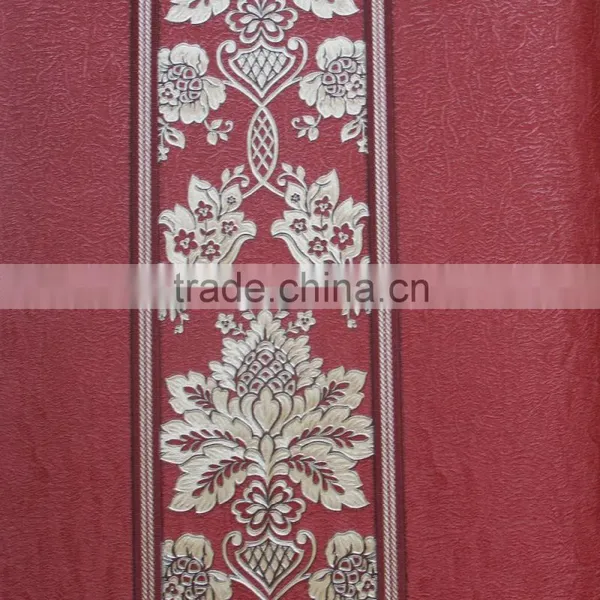 Korea PVC Wallpaper Striped and Floral Designer Wallpaper photo-6