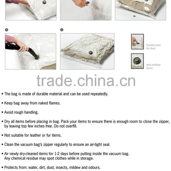 Hot Sell Vacuum Bag for Clothes Storage and Space Saver Vacuum Bags photo-6