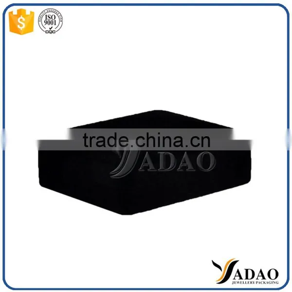 Customized Handmade Black Flocking Ring Box Custom Packaging photo-4