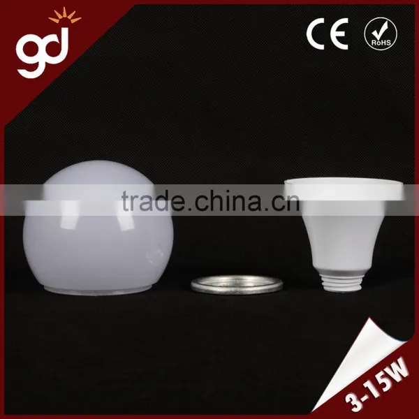 Round Milky Environmental Friendly Plastic and Aluminum PC Bulb Parts photo-2