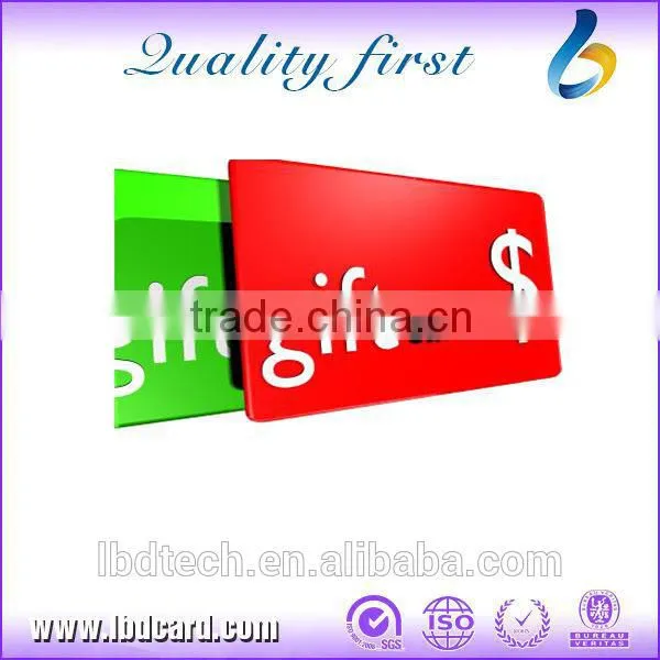 LBD ZLL05 Plastic Gift Card Printing, Blank Gift Card With Barcode, Gift Card Packaging photo-4