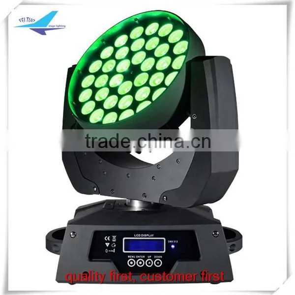 (12pcs)free Shipping dj Lighting 36 10w Rgbw 4in1 Moving Head Led Zoom Wash