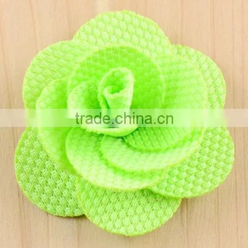 Fashion Design Exquisite Handmade Thick Linen Rose Flowers photo-5