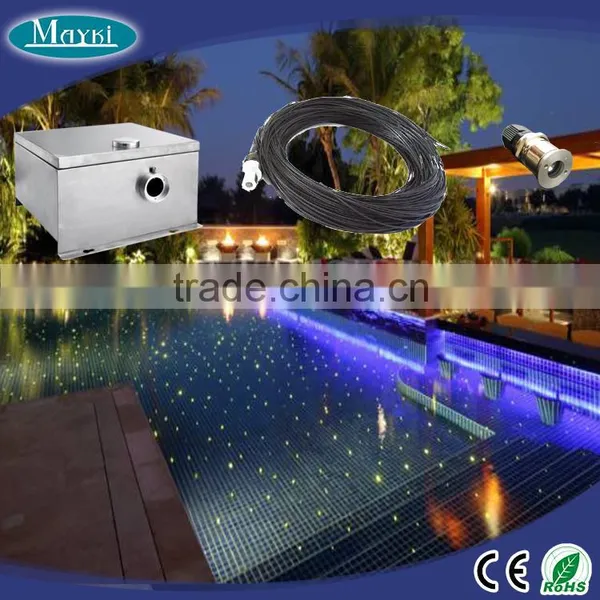 Multi Color Star Swimming Pool Pond Light With End Emitting Fiber and 5 DMX Channel Controller Driver photo-4