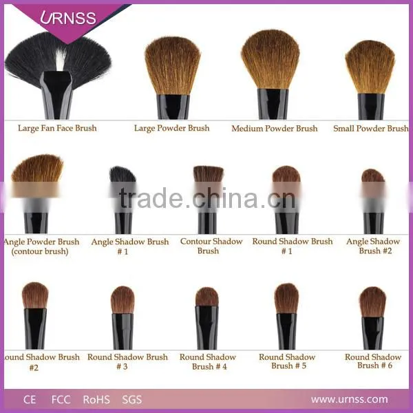 Wholesale Makeup Brush 7 Pcs Cosmetic Brush Set Luxury Gold Aluminum Handle Private Label photo-3
