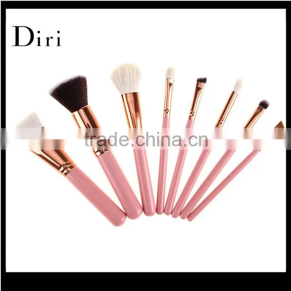 Private Lable New Fashion Girls Pink Makeup Brush Set photo-2