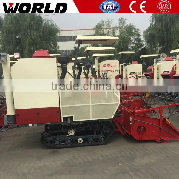 32hp Full Feeding 0.5m3 Grain Tank Mini Rice Wheat Combine Harvester photo-4