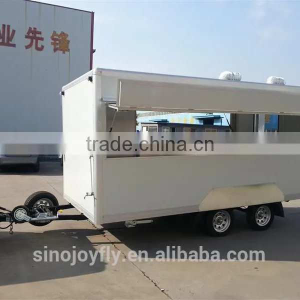 Steel Mobile Food Kiosk for Sale German Made Generator for Mobile Moving Function photo-2