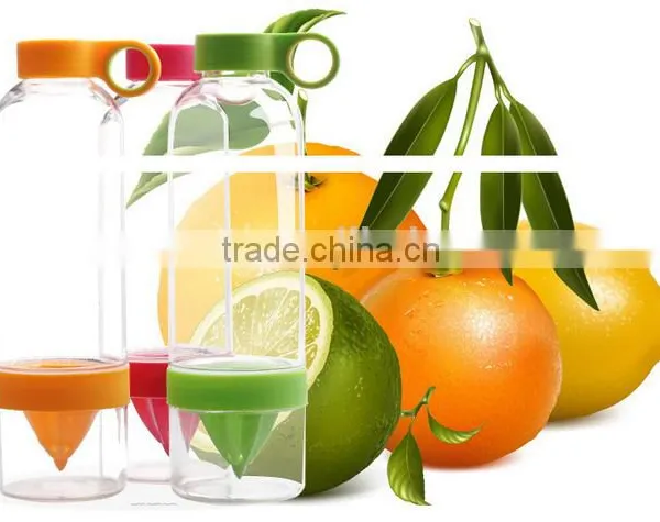 Lemon Cap Water Bottle/Double Wall Water Bottle 500ml Tea Infuser/Private Label Infuser/Fruit Bottle photo-2