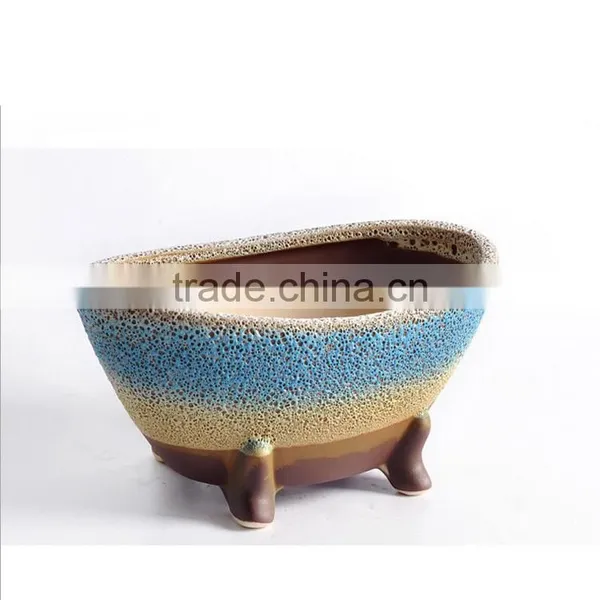 New Design Large Caliber Meaty Plants Ceramic Outdoor Planters photo-4