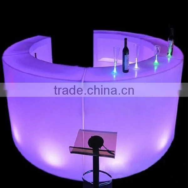 Illuminated Led Bar Furniture/multicolor Change Led Bar Table/led Round Bar Counter photo-4