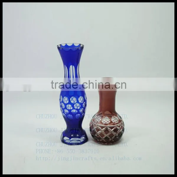 2017 New Arrival Overlay Single Flower Glass Vase photo-6