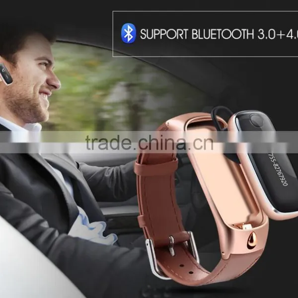 2017 New Smart Watch Blutooth 4.0 Wireless Headset Wristband Smart Bracelet photo-3