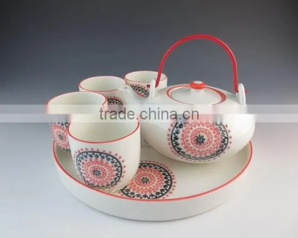 Eco-friendly Chinese Style Ceramic Teapot With Iron Handle photo-3