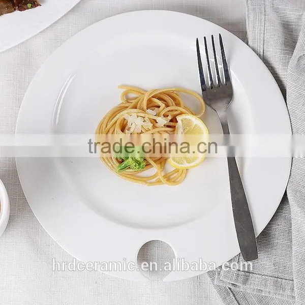 Hotel and Restaurant White Ceramic Plate Creative New Design Dinner Plates photo-6