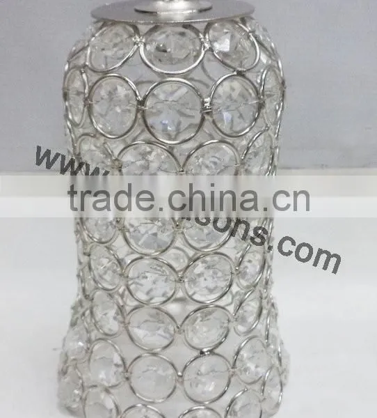 Round Crystal Tea Light Candle Holder photo-6