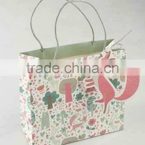 Colorful Shopping Paper Bag With Card /Printed Foldable Gift Bag photo-2