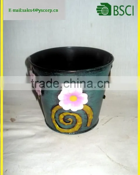 Metal Flower Pot Garden Home With 3D Metal Application Iron Flower Pot Stand photo-5