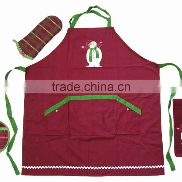 Christmas Gifts Kichen Textlie Sets Apron Sets Oven Glove Sets Tea Towel Sets photo-5
