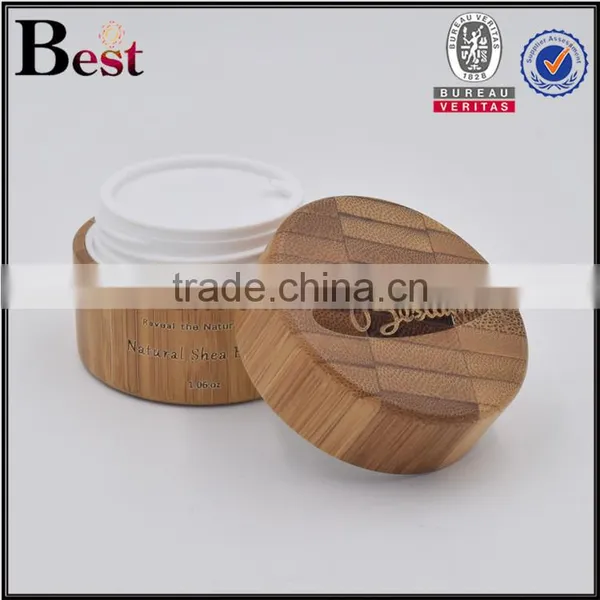30g Wood Packaging Cream Jar Natural Skin Care Wood Packaging Cream Jar photo-2