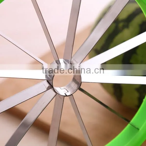 New Product Stainless Steel Fruit Melon Cutter Divider Watermelon Cantaloupe Corer Slicer photo-6