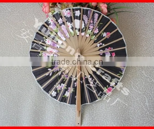 New Style Windmill Shape Bamboo Fabric Fan photo-3