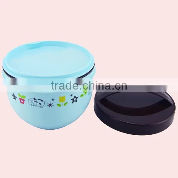 1L Korean Multi-layer Round Shape Lunch Box With Lid photo-4